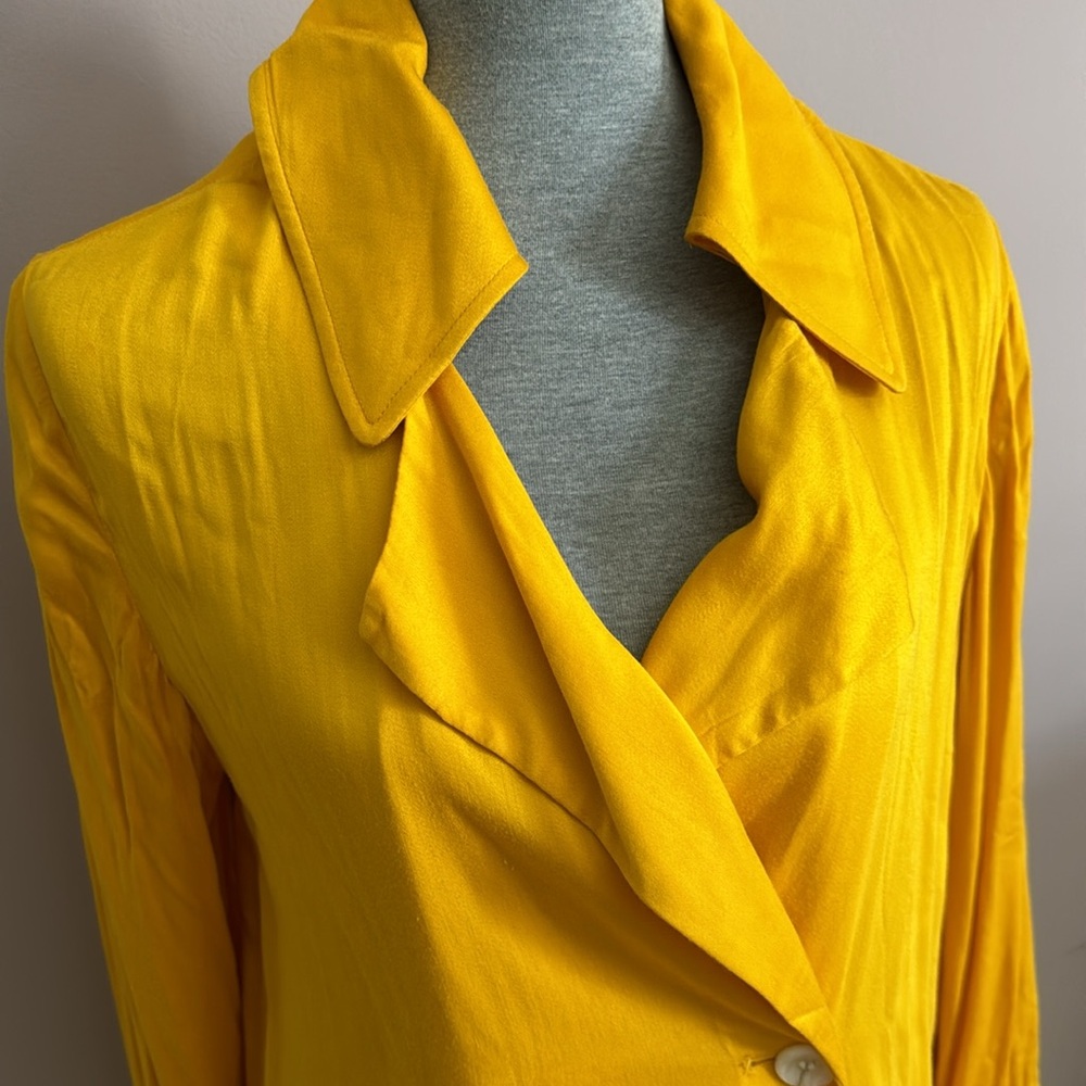 Something Navy Duster Jacket. Deep Bright Gold Co… - image 2